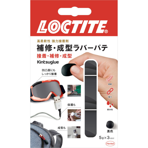 【TRUSCO】ＬＯＣＴＩＴＥ　キンツグルー　黒色　５ｇ×３